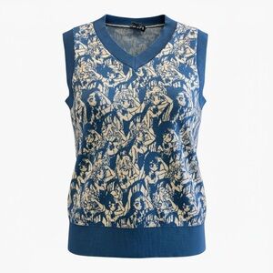 APARI Anime Bunny Knitted Vest Blue Manga Kawaii Harajaku Otaku Fashion 📐S